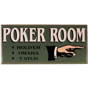 Classic Poker Signs Great Game Room Decor NEW  