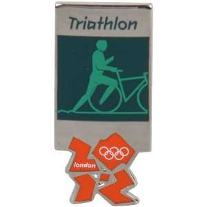  London 2012 Olympics Triathlon Pictogram Pin Sports 