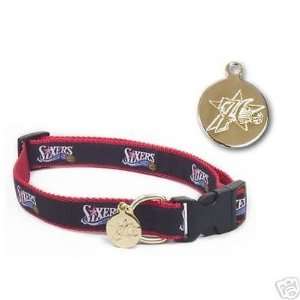 SIXERS 76ers NBA Basketball DOG Collar SMALL:  Kitchen 