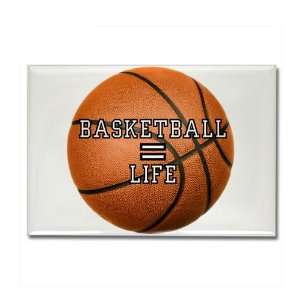  Rectangle Magnet Basketball Equals Life 