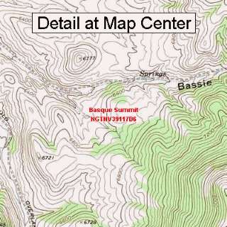  USGS Topographic Quadrangle Map   Basque Summit, Nevada 