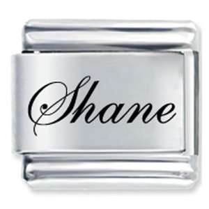    Edwardian Script Font Name Shane Italian Charms: Pugster: Jewelry