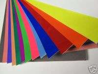14 Colored Transparent Sheets with Adhesive, 3 x 4  