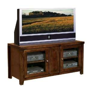   Loft Wood Plasma TV Console in Cherry Finish Furniture & Decor
