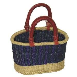  Ghana Bolga Mini Oval Shopping Basket: Home & Kitchen