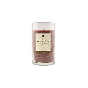 SWEETGRASS & CEDAR SCENTED ONE 3x9 inch GLASS PILLAR SCENTED CANDLE. A 