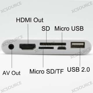 in 1 HDMI Dock Adapter AV USB Cable Camera Connection Kit For Apple 