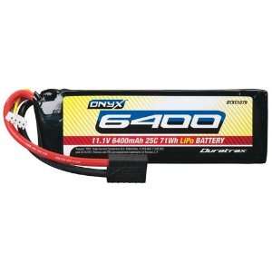    LiPo Onyx 3S 11.1V 6400mAh 25C Soft Case TRA Plug Toys & Games