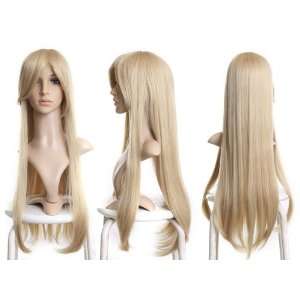   Straight Heat Resistant Cosplay Wig   light blond