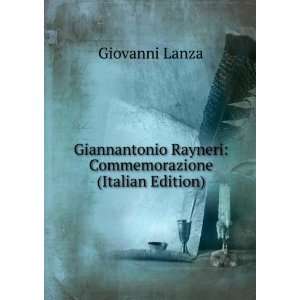    Commemorazione (Italian Edition) Giovanni Lanza  Books