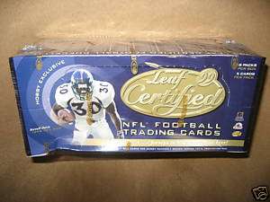 1999 Leaf Certified NFL Football Hobby Tradin Card Box  