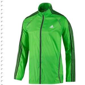 ADIDAS RESPONSE DS WIND JACKET TRACK TOP RUNNING GREEN S SMALL SML NEW 