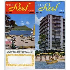   Reef Hotels Brochure Waikiki Honolulu Hawaii 1960s 
