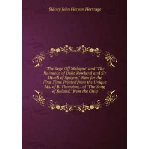   The Song of Roland, from the Uniq Sidney John Hervon Herrtage Books