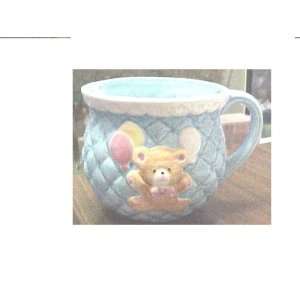  Lefton Blue Mug with Bear Design 