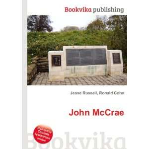  John McCrae Ronald Cohn Jesse Russell Books