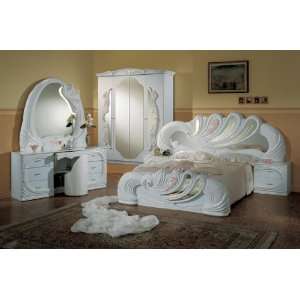  Vanity White   Italian Classic Bedroom Set