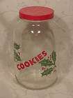 large glass cookie jar  
