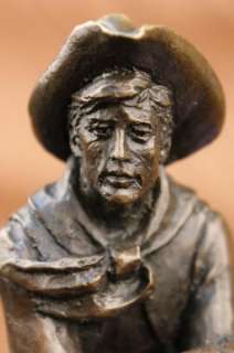   Bronze Sculpture Cowboy with Horse Jim Ponter Statue Figure Figurine
