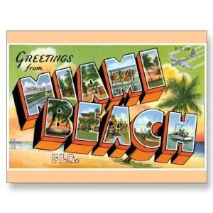  Greetings from Miami Beach, Florida Post Card Everything 
