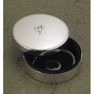 Silver Plated Jewelry Box w/Heart: Home & Kitchen