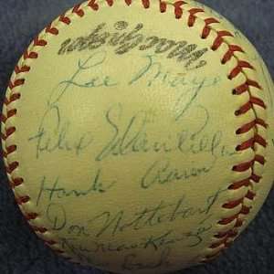  1960 Milwaukee Braves Autographed Baseball   Autographed 