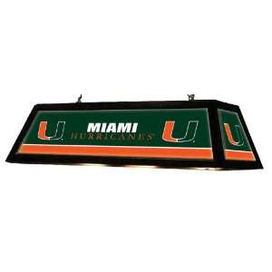 : Miami Hurricanes NCAA Officially Licensed Backlit Pool Table Light 