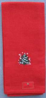 Set 2 Waechtersbach Christmas Tree Embroidered Dish Towels NEW w/ Tags 