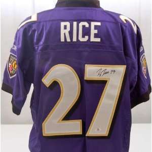  Ray Rice Signed Baltimore Ravens Jersey   Autographed NFL Jerseys 