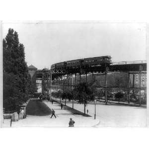   St,Tompkinsville,trains,New York,NY, A Loeffler,c1904