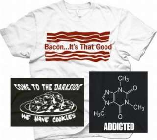   Shirts Choose From 4 Designs 100% Cotton Mens Funny Food Theme Bacon