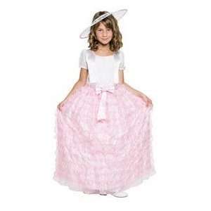  Child Southern Belle Pink Costume Size Large 10 12: Toys 
