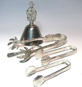 Japanese Sterling Silver SugaTongs,Ice Tong with claws,bottle opener 