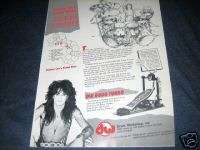 DW Turbo Bass Drum Pedal Tommy Lee Motley Crue 1988 Ad  