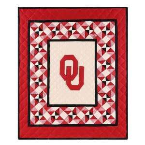  Oklahoma Sooners Patchwork Quilt Baby