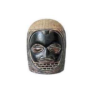  NOVICA Africa Benin wood mask, Veiled Queen