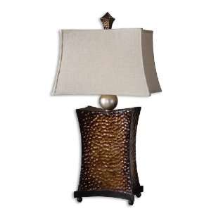 Uttermost 35 Inch Bentley Lamp In Copper Bronze Finish Over Hammered 