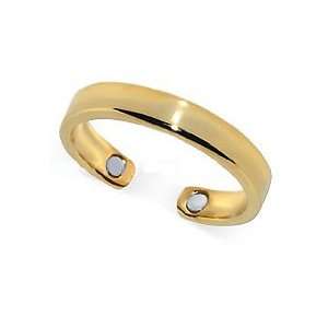    New Gold Plated High Polished 4mm Magnetic Toering Jewelry
