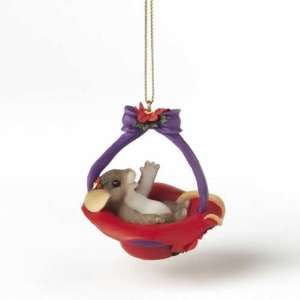 Charming Tails Its Red Hat Season Ornament:  Home 