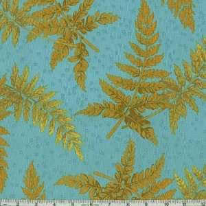   Collection Fern Blue Fabric By The Yard: Arts, Crafts & Sewing