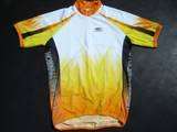 New FLAMES Yellow / Orange Cycling Jersey size XS / S  