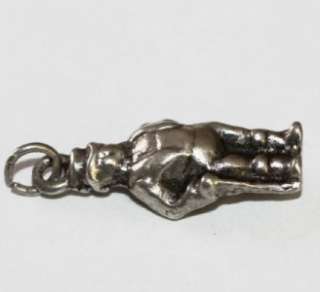   Sterling Silver MONOPOLY MAN or BANKER 3D CHARM ~Very Old Art Nourveau