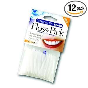 Oral Care Floss Pick Interdental Cleaner Counter Display, 60 Count 