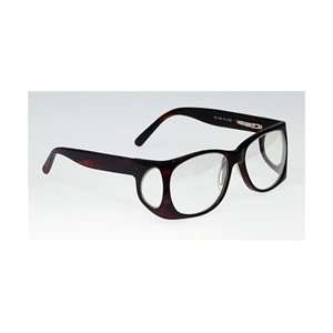  RG 52 Plastic Tortoise Wrap Radiation Glasses   Plain 