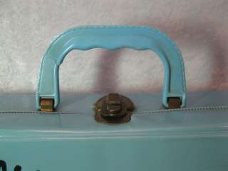 1961 Ponytail Barbie Doll Collection Blue Carry Case Full of Outfits 