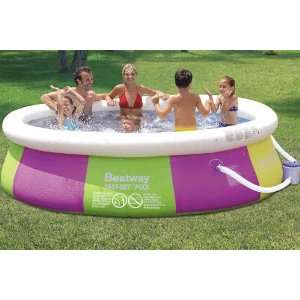   Inflatable Fast Set Pool with Filter Pump Patio, Lawn & Garden