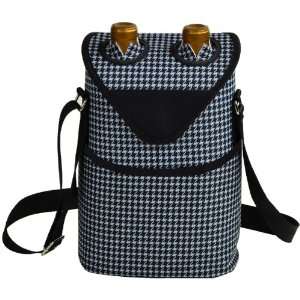  Picnic at Ascot Houndstooth Pattern Double Bottle Carrier 