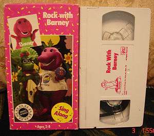 Rock With Barney Vhs 1990 Lyons Group INTRO 1st Cover VGC Cond Video 