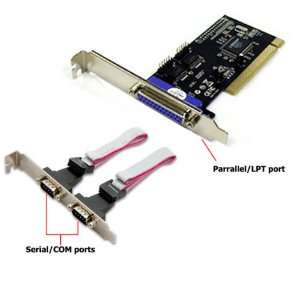  PCI Serial Card 2 Port + 1 Parallel Port Electronics