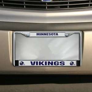    Minnesota Vikings Chrome License Plate Frame: Sports & Outdoors